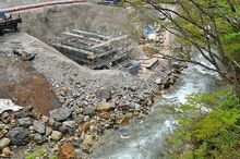 駒込ダムの建設現場公開／7月から本格工事