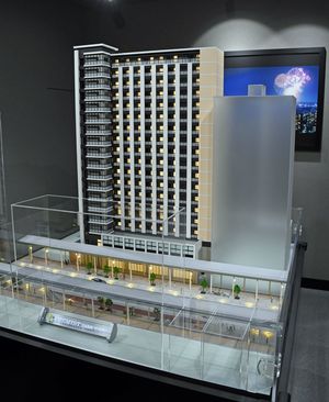 プレミスト青森新町ザ・タワーの建築模型