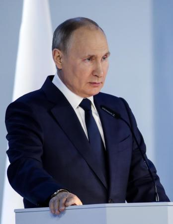プーチン大統領 米欧に対決姿勢 反体制派デモ ５０人超拘束 全国のニュース Web東奥