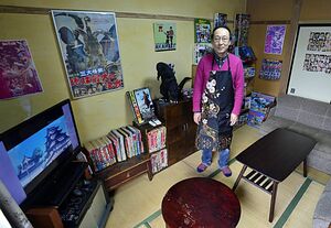 宮崎さんの少年時代の部屋に似せたという2階の和室