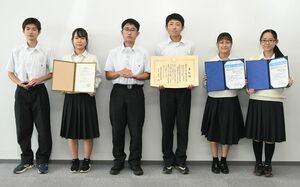 2022日本ストックホルム青少年水大賞と、地球環境大賞文部科学大臣賞を受賞した名久井農高の生徒