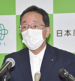 核燃料サイクル政策の必要性を述べる増田社長